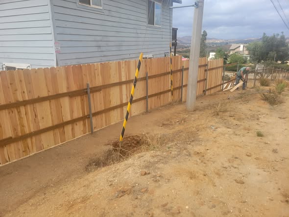 New property fence